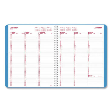 Mountains Weekly Appointment Book, Mountains Photography, 11 X 8.5, Blue/green Cover, 12-month (jan To Dec): 2024