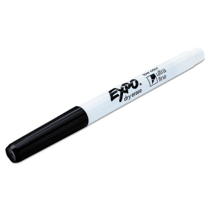 Low-odor Dry-erase Marker, Extra-fine Bullet Tip, Black, 4/pack