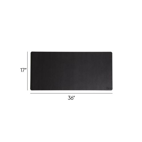 Vegan Leather Desk Pads, 36 X 17, Charcoal