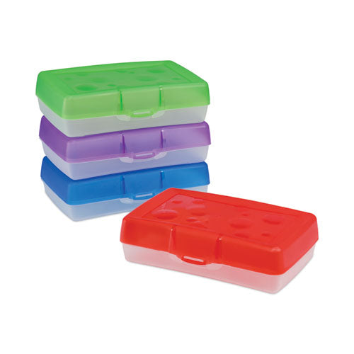 Pencil Box, 8.38 X 5.63 X 2.5, Randomly Assorted Colors