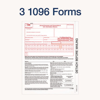 4-part 1099-misc Tax Form Kit With Security Envelopes And Tax Forms Helper, 2024, 8 X 5, 2 Forms/sheet, 10 Forms Total