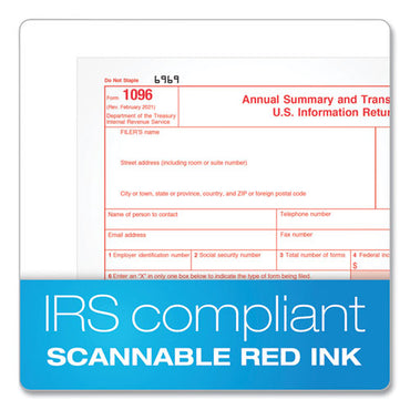 5-part 1099-div Tax Forms For Inkjet/laser Printers, Five-part Carbonless, 8 X 5.5, 2 Forms/sheet, 24 Forms Total