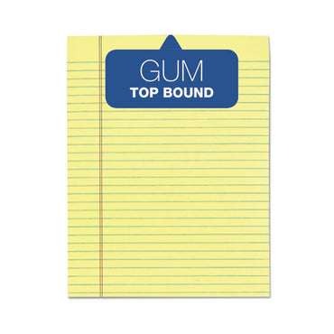 "the Legal Pad" Glue Top Pads, Wide/legal Rule, 50 Canary-yellow 8.5 X 11 Sheets, 12/pack