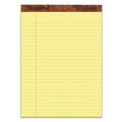 "the Legal Pad" Ruled Perforated Pads, Wide/legal Rule, 50 Canary-yellow 8.5 X 11 Sheets, 3/pack