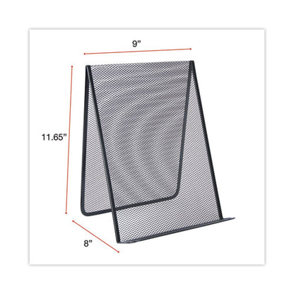 Metal Mesh Document Holder Free Standing, 35 Sheet Capacity, Metal, Black