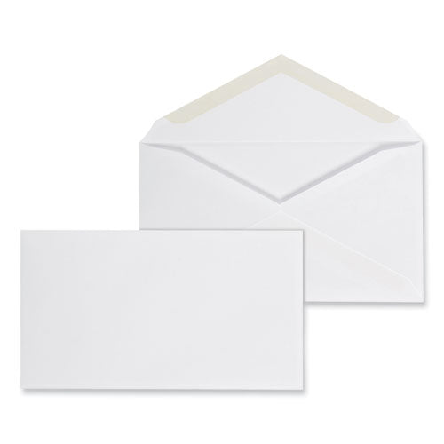 Open-end Business Envelope, #6 3/4, Square Flap, Gummed Closure, 3.06 X 6.6, White, 125/box