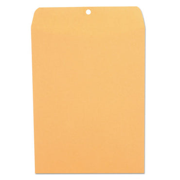 Kraft Clasp Envelope, #90, Square Flap, Clasp/gummed Closure, 9 X 12, Brown Kraft, 100/box