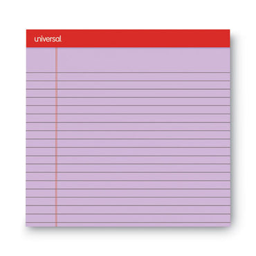 Colored Perforated Ruled Writing Pads, Wide/legal Rule, 50 Orchid 8.5 X 11 Sheets, Dozen