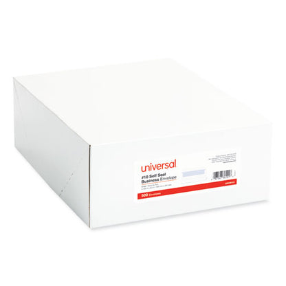 Self-seal Security Tint Business Envelope, #10, Square Flap, Self-adhesive Closure, 4.13 X 9.5, White, 500/box