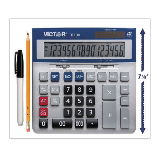 6700 Large Desktop Calculator, 16-digit Lcd