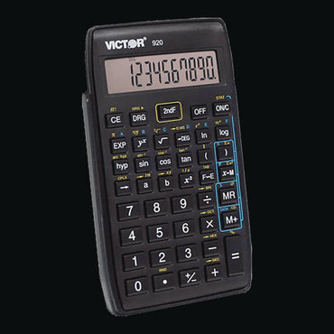 920 Compact Scientific Calculator With Hinged Case, 10-digit Lcd