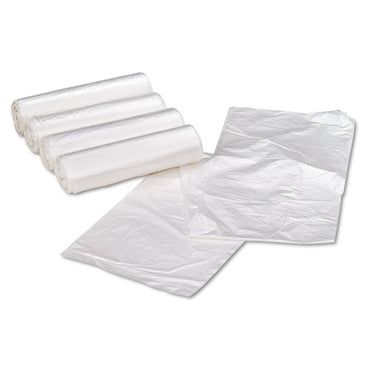 Can Liners, 33 Gal, 11 Mic, 33" X 40", Natural, 10 Bags/roll, 10 Rolls/carton