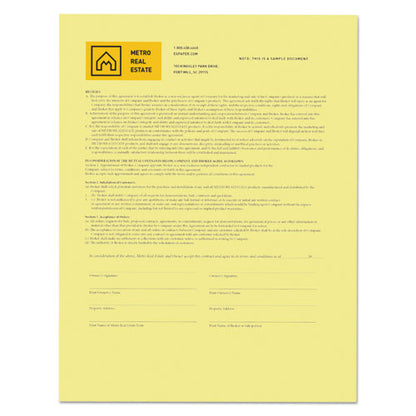 Revolution Digital Carbonless Paper, 1-part, 8.5 X 11, Canary, 500/ream