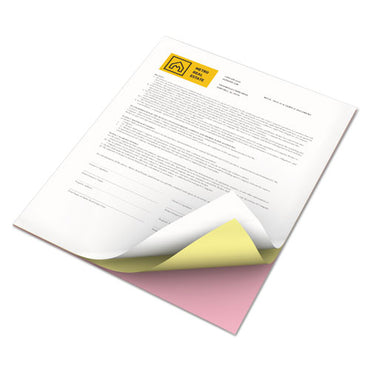 Vitality Multipurpose Carbonless 3-part Paper, 8.5 X 11, Pink/canary/white, 5,010/carton