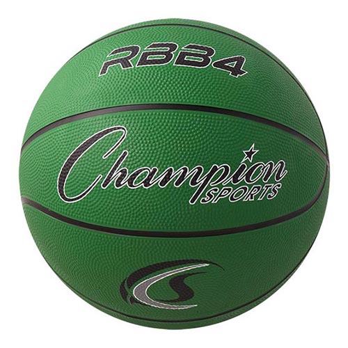 Champion Sports Rubber Basketball - Intermediate (green)