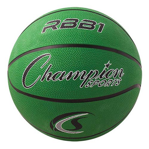 Champion Sports Rubber Basketball - Official (green)