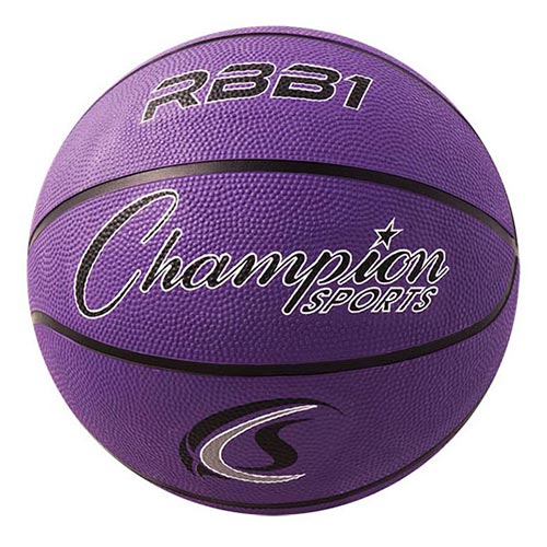 Champion Sports Rubber Basketball - Official (purple)