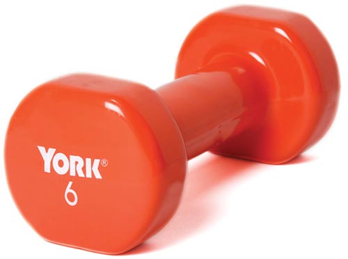 Pair Of Vinyl-coated Dumbbells - 6 Lbs