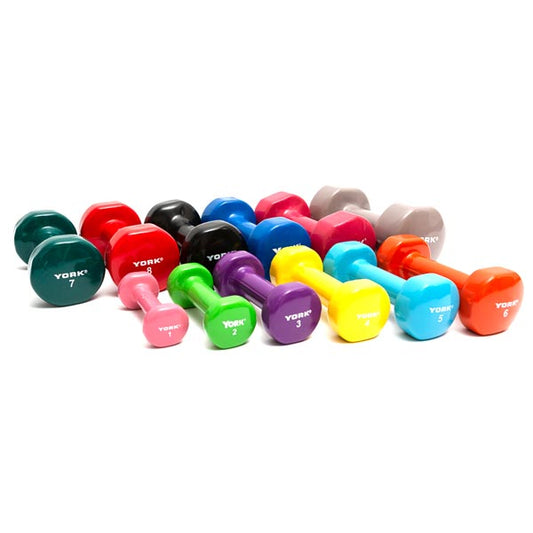 Pair Of Vinyl-coated Dumbbells - 10 Lbs