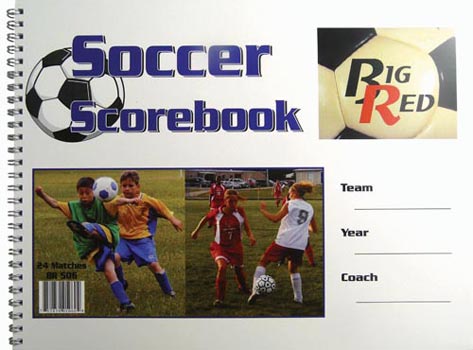 Big Red Soccer Scorebook - 24 Matches