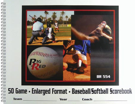 Big Red Baseball/softball Scorebook - Enlarged