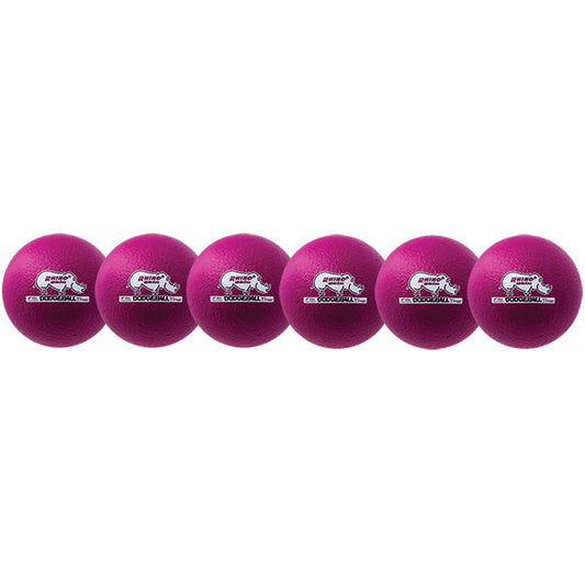 Rhino Skin Dodgeballs - 6.3" (set Of 6)(neon Purple)