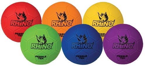 Rhino Skin Pebble-tek Soccer Balls (set Of 6)