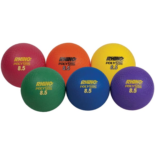 Champion Sports Ultimate Rhino Poly Playground Balls - 8.5” (set Of 6)