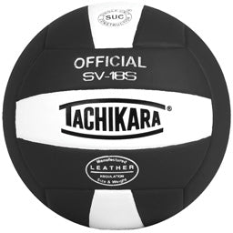 Tachikara Sv18s Composite Leather Volleyball - Black/white