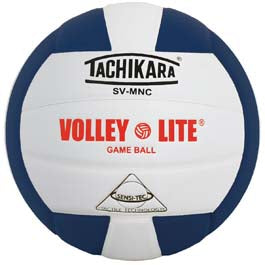 Tachikara Svmnc Volley-lite® Training Volleyball - Navy/white