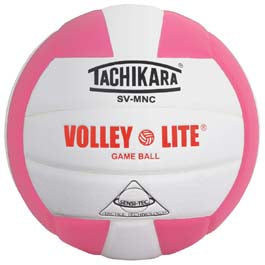 Tachikara Svmnc Volley-lite® Training Volleyball - Pink/white