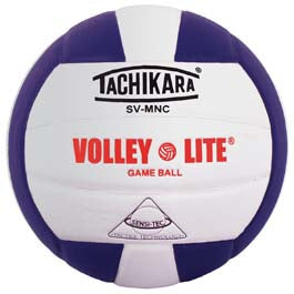 Tachikara Svmnc Volley-lite® Training Volleyball - Purple/white