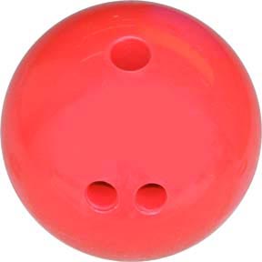 Cosom Rubberized Bowling Ball - 3 Lbs (red)