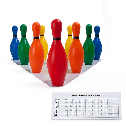 Economy Rainbow Bowling Pin Set