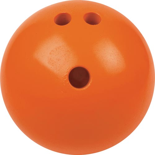 Champion Sports Rubberized Bowling Ball - 3 Lbs. (orange)