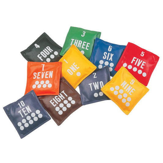 Numbered Bean Bags - 5" (set Of 10)