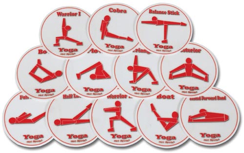 Hot Spots - Yoga (set Of 12)