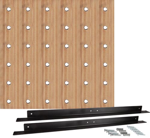 36" Square Pegboard W/ Mounting Bracket