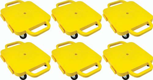 Curved-handle Connect-a-scooters - 16" (set Of 6 Yellow)