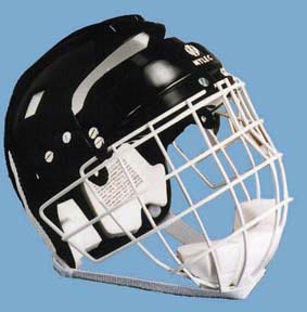 Hockey Helmet W/ Wire Face Cage - Junior