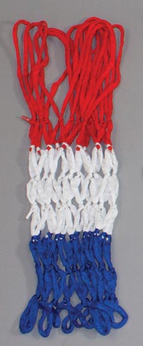 4mm Economy Basketball Net - Red/white/blue