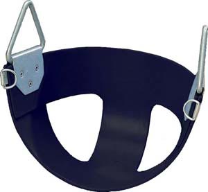 Bucket Rubber Swing Seat - Black