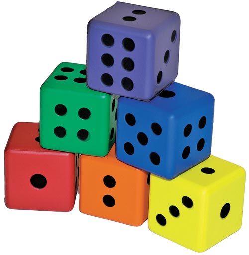 6-sided Foam Dice