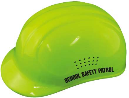 Hi-viz Lime Helmet W/ Label