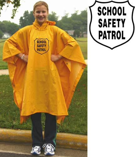 Heavy-duty Rain Poncho - Yellow W/ Emblem