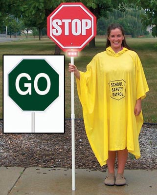 Stop/go Sign W/ Lights