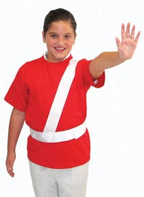 White Safety Patrol Belt - Medium