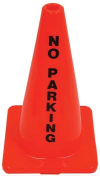 18" Message Cone - No Parking