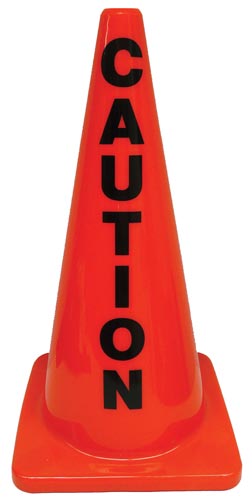 28" Message Cone - Caution