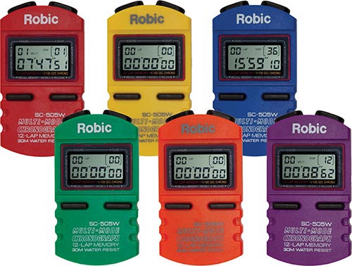 Robic Sc505w 12 Memory Timers - Set Of 6